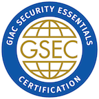 Un badge credly GIAC Security Essentials Certification