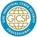 Un badge credly GIAC Global Industrial Cybersecurity Professional